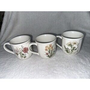 Noritake GOURMET GARDEN Mug Made in Sri Lanka GREAT CONDITION Set Of 3